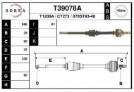 Вал EAI T39078A