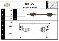 Вал SNRA M1100