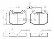 Комплект тормозных колодок BOSCH 0 986 TB2 475