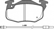 Комплект тормозных колодок OPEN PARTS BPA0192.22