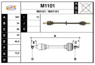 Вал SNRA M1101