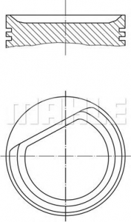 Поршень MAHLE ORIGINAL 003 22 00