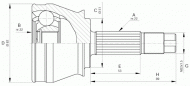 Шарнирный комплект OPEN PARTS CVJ5595.10