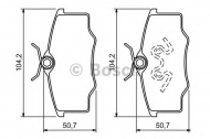 Комплект тормозных колодок BOSCH 0 986 494 389