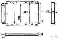 Теплообменник BEHR HELLA SERVICE 8MK 376 715-461