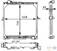 Теплообменник BEHR HELLA SERVICE 8MK 376 721-141