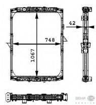 Теплообменник BEHR HELLA SERVICE 8MK 376 721-541