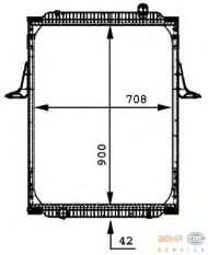 Теплообменник BEHR HELLA SERVICE 8MK 376 721-641