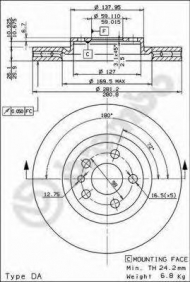 Тормозной диск BRECO BS 8157