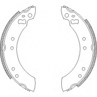 Комлект тормозных накладок WOKING Z4253.00