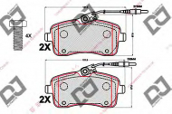 Комплект тормозных колодок DJ PARTS BP2122