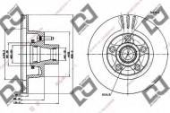 Тормозной диск DJ PARTS BD1226