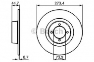 Тормозной диск BOSCH 0 986 478 818