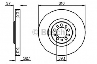 Тормозной диск BOSCH 0 986 479 168
