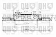 Тормозной диск QUINTON HAZELL BDC3783