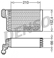 Испаритель DENSO DEV09015