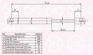 Газовая пружина KLOKKERHOLM 60507100