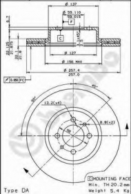 Тормозной диск BRECO BS 7946