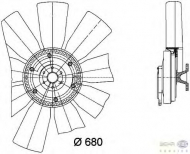 Вентилятор BEHR HELLA SERVICE 8MV 376 729-421