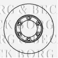 Тормозной диск BORG & BECK BBD4844