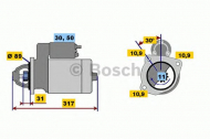 Стартер BOSCH 0 001 231 010