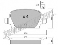 Комплект тормозных колодок TRUSTING 557.0