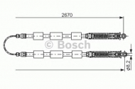Трос BOSCH 1 987 477 553