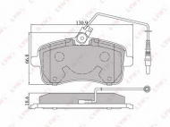 Комплект тормозных колодок LYNXauto BD-6101