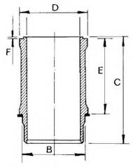 Втулка GOETZE ENGINE 14-112800-00
