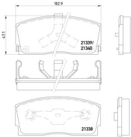 Комплект тормозных колодок HELLA PAGID 8DB 355 005-721