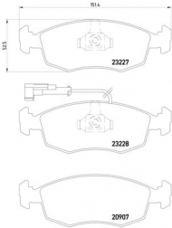 Комплект тормозных колодок HELLA PAGID 8DB 355 008-521