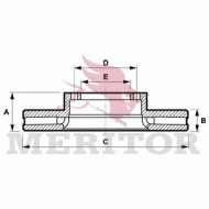 Тормозной диск MERITOR MBR5107