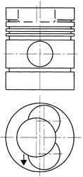 Поршень KOLBENSCHMIDT 90276700