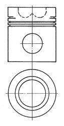 Поршень KOLBENSCHMIDT 91077601
