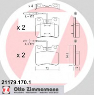 Комплект тормозных колодок ZIMMERMANN 21179.170.1