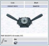Переключатель MAGNETI MARELLI 000043119010