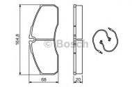 Комплект тормозных колодок BOSCH 0 986 494 273