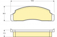 Комплект тормозных колодок GIRLING 6106243