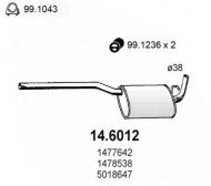 Амортизатор ASSO 14.6012