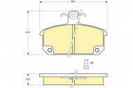 Комплект тормозных колодок GIRLING 6106321