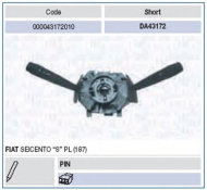 Переключатель MAGNETI MARELLI 000043172010
