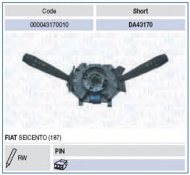 Переключатель MAGNETI MARELLI 000043170010