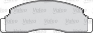 Комплект тормозных колодок VALEO 598165