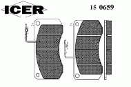 Комплект тормозных колодок ICER 150659