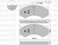 Комплект тормозных колодок METELLI 22-0579-2