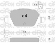 Комплект тормозных колодок CIFAM 822-541-0
