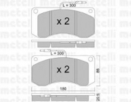 Комплект тормозных колодок METELLI 22-0272-0