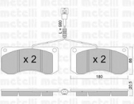 Комплект тормозных колодок METELLI 22-0272-1