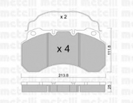 Комплект тормозных колодок METELLI 22-0588-0
