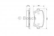 Комплект тормозных колодок BOSCH 0 986 424 824